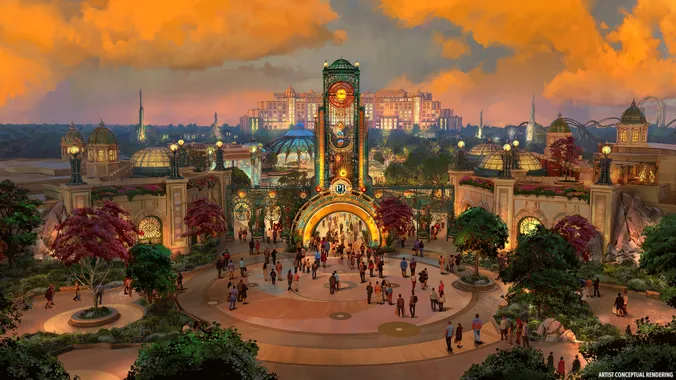 Entrada do Universal Epic Universe