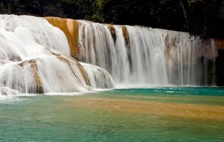 Viagem de dia inteiro às cachoeiras Água Azul e Misol-Ha saindo de Palenque