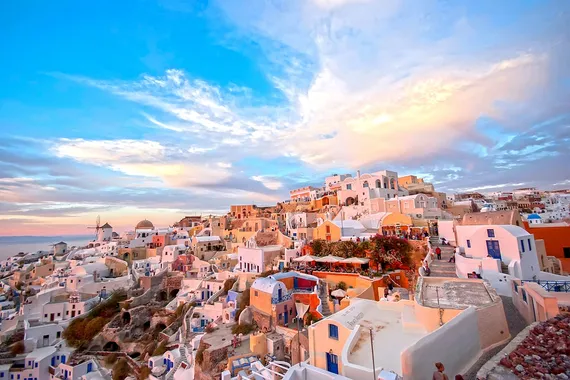 Santorini, uma pintura grega