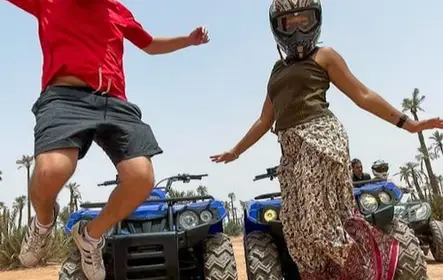 Desierto de Palmeraie: Aventura guiada de medio día en quad + traslados desde Marrakech